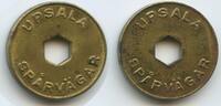 Schweden Sweden Uppsala Wertmarke Jeton Transit token M#6970 - Upsala Spårvägar -