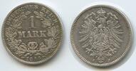 Deutsches Reich Kaiserreich 1 Mark Silber S0422 - Wilhelm I. 1871-1888 Germany Empire -