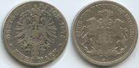 Deutsches Reich Kaiserreich Hamburg 3 Mark Silber S0470 - Germany Empire - Free Hanseatic city of Hamburg -