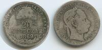 Ungarn Kaiserreich 20 Krajczár Silber H1044 - Franz Josef I. 1848-1916 Österreich -