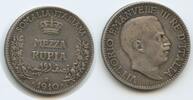 Italienisch Somalia ½ Rupia Silber (Mezza Rupia) G1035 - SEHR RAR Vittorio Emanuele III. Italian Somaliland -