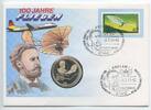 Deutschland Bundesrepublik Mecklenburg-Vorpommern Medaille versilbert im Numisbrief GN680n - Otto Lilienthal Flieger Stadt Anklam - 100 Jahre Menschenflug 1891-1991 -