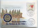 Deutschland Bundesrepublik Brandenburg Numisbrief 2,5 Euro Medaille GN680o - Die große Flut 1997 - Helden an der Oder -