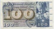 100 Franken (100 Francs) 10. Februar 1971 Schweiz Eidgenossenschaft GB221 - Schweizerische Nationalbank - Swiss National Bank Switzerland Gebrauc...