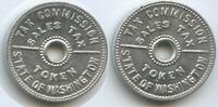 Vereinigten Staaten von Amerika Sales Tax Token - Wertmarke Jeton G4993 - USA State of Washington Tax Commission -