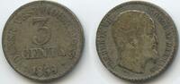 3 Cents Silber 1859 Dänisch West Indien M#6753 - SEHR RAR Frederick VII. 1848-1863 - Danish West Indies Sehr schön