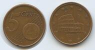 Italien Republik 5 Cent Fehlprägung G6749 - Dezentriert -
