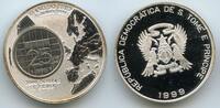 Saint Thomas and Prince Islands 2000 Dobras 1 Euro Silber G0168 - Netherlands 25 Cents Year of the EURO - Saint Tome & Pricipe -