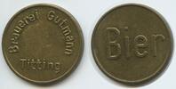 Deutschland Bundesrepublik Bayern Biermarke Bier Wertmarke Bierzeichen G11917 - Titting Brauerei Gutmann -