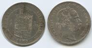 Ungarn Kaiserreich Österreich 1 Forint Silber G5645 - Franz Joseph I. 1848-1916 Hungary Austria Austro-Hungarian -