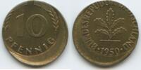 Deutschland Bundesrepublik Federal Republic of Ge 10 Pfennig Fehlprägung S0238 - Stark dezentriert BRD Federal Republic of Germany -