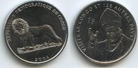 Kongo Republik Congo 1 Franc G1317 - Papst Johannes Paul II. - Besuch Kongo und 128 andere Länder -