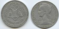 Madagaskar Französisch 5 Francs G11884 - Zebu Rind French Colony Madagasikara -