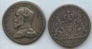 Bayern Königreich München Bayernthaler Steckmedaille GX628 - König Ludwig III. mit Leporello Kriegsszenen WWI. Bavaria -
