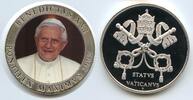 Vatikan Italien-Kirchenstaat Rom Medaille Color GY1188 - Papst Benedikt XVI. Pontifex Maximus -