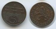 Tschechoslowakei 5 Haleru (5 Haléřů) G15847 - Czechoslovakia Czechoslovak Republic -