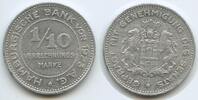 Deutsches Reich Hamburg 1/10 Verrechnungsmarke T578 - Hamburgische Bank A.G. Germany -