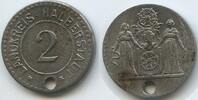 2 Pfennig Notgeld 1918 Deutsches Reich Weimar Sachsen G8160 - Halberstadt RAR Fast Vorzüglich, original Loch
