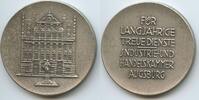 Deutschland Bundesrepublik Verdienstmedaille in Silber PA876 - Industrie- und Handelskammer Augsburg - Köpfhaus mit Fugger-Denkmal -