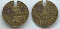 Deutsches Reich Oldenburg Gasmünze Gasmarke Wertmarke Jeton M#7689 - Stadt Delmenhorst Städtische Gaswerke Gasautomat -