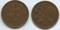 Deutsches Reich Wertmarke 30 Pfennig Jeton Token G7073 - AS eingeschlagen - nicht näher bestimmt -