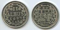 Hessen Darmstadt 2 Albus Nachprägung Medaille M#8181 - Ernst Ludwig 1678-1739 -