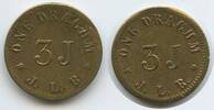 Großbritannien United Kingdom One Drachm 3j M#6081 - J.L.B. - Apothecaries Weight Great Britain -