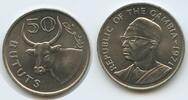 Gambia 50 Bututs G15935 - Präsident Dawda Jawara - Ochse - African domestic ox -