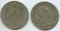 Portugal 1 Escudo G7948 - Liberty Second Republic Republica Portuguesa -