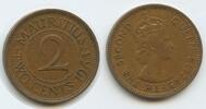 Mauritius Two Cents (2 Cents) K76 - Queen Elisabeth II. -