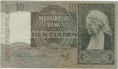 Niederlande 10 Gulden Banknote GB401 - Queen Emma Netherlands -