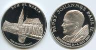 Deutschland Bayern Augsburg Silbermedaille PA053 - Papstbesuch in Augsburg Dom St. Maria - Papst Johannes Paul II. -