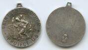 Religiöse Medaille Silbermedaille M3960 - Saint Christopher Protect Us - Schutzpatron der Autofahrer -