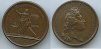 Frankreich Königreich France Bronzemedaille PA542 - A.d. Zerstörung der korsischen Pyramide in Rom - Ludwig XIV. 1643-1715 -