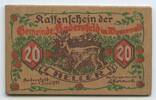 Österreich 20 Heller Sperrholz GB829 - Gemeinde Hadersfeld im Wienerwald - Notgeldschein in Sperrholz -