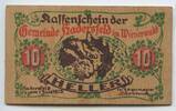 Österreich 10 Heller Sperrholz GB828 - Gemeinde Hadersfeld im Wienerwald - Notgeldschein in Sperrholz -