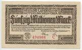 Deutsches Reich Weimar Fünfzig Millionen Mark Banknote Inflation GB728 - Hessische Landesbank - Gutschein Notgeld Paper Money Germany -