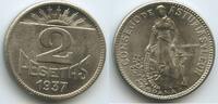 Asturias and León Spanien Bürgerkrieg 2 Pesetas Notgeld G8891 - Second Republic - Civil War Spain -