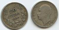 Bulgarien Königreich 20 Leva Silber M#7032 - König Boris III. 1894-1943 Tsar of Bulgaria -