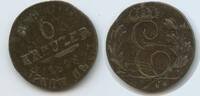 Sachsen-Coburg Gotha Zeitgenössische Fälschung 6 Kreuzer M#8361 - Ernst I. 1826-1844 -