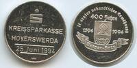 Deutschland Sachsen Silbermedaille GX1400 - Kreissparkasse Hoyerswerda - 400 Jahre Bergen-Hory -