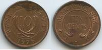 10 Cents 1976 Uganda G1213 - RAR Elefanten-Stoßzähne Vorzüglich, fleckig, Belag