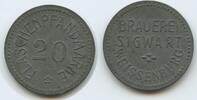 Deutschland Bayern Biermarke 20 Pfennig Wertmarke Bierzeichen G10922 - Brauerei Sigwart Weißenburg Flaschen-Pfandmarke -