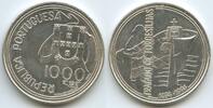 Portugal 1000 Escudos Silber GS1135 - 500th Annviersary of the Treaty of Tordesillas 1494-1994 -
