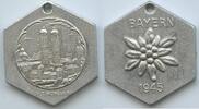 Deutschland Bayern Medaille Schutzmedaille Uller GY1203 - Alt-München - Frauenkirche - Edelweiss -