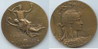 Frankreich Paris Große Bronzemedaille Verdienstmedaille GN1215 - Exposition Universelle Internationale - Paris Weltausstellung -
