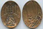 Vatikan Italien-Kirchenstaat Ovale Bronzemedaille M947 - Auf das letzte Abendmahl - Papst Paul VI. 1963-1978 -