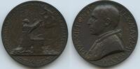 Vatikan Italien-Kirchenstaat Rom Roma Große Bronzemedaille M#8477 - Aufruf des Papstes für den Frieden - Papst Pius XII. 1939-1958 -