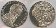 Italien Silbermedaille GY995 - 500 Jahre Michelangelo 1475-1975 - Die Erschaffung Adams -