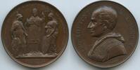 Große Bronzemedaille Papst Leo XIII. 1878-1903 1885 X Vatikan Italien-Kirchenstaat Roma M#8723 - Schiedsspruch im Karolinenkonflikt zwischen Deut...